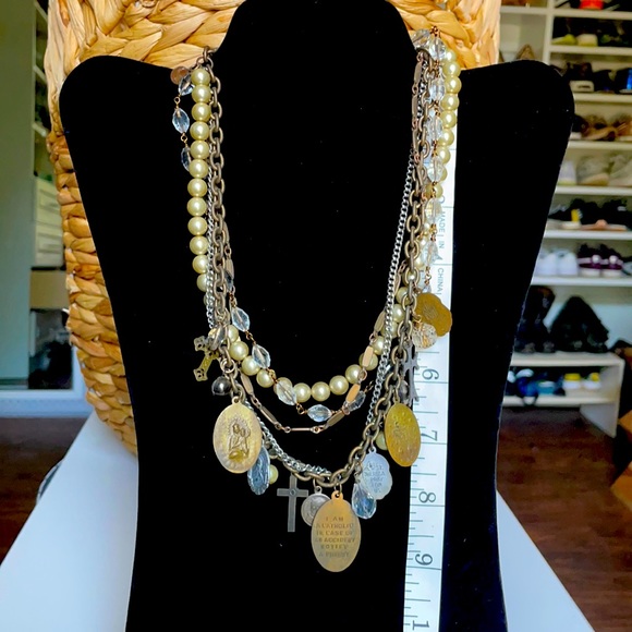 Custom made, one of a kind, multilayer necklace - Picture 1 of 4